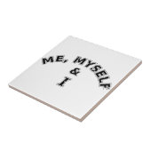 私自身と私のタイポグラフィ タイル (側面)