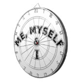 私自身と私のタイポグラフィ ダーツボード (正面右)