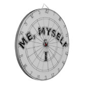 私自身と私のタイポグラフィ ダーツボード (正面左)