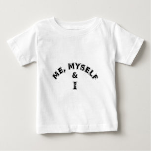 私自身と私のタイポグラフィ ベビーTシャツ