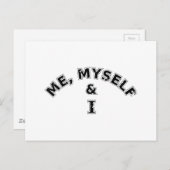 私自身と私のタイポグラフィ ポストカード (正面/裏面)