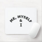 私自身と私のタイポグラフィ マウスパッド (マウス)