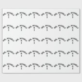 私自身と私のタイポグラフィ ラッピングペーパー (フラット)