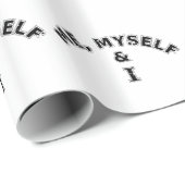 私自身と私のタイポグラフィ ラッピングペーパー (ロールコーナー)