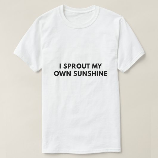 私自身の太陽光を育てる Tシャツ (デザイン正面)
