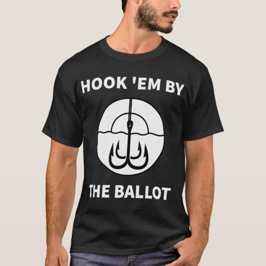 私自身の昼食は釣って食べる、それが今後もずっと続くでしょう Tシャツ (正面)
