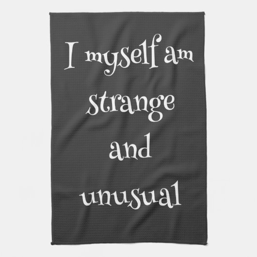 私自身も変で珍しい キッチンタオル (縦)