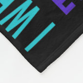 私衣服ティール(緑がかった色)パープル私の自殺恋しく思アワー フリースブランケット (角)