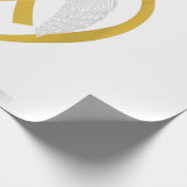 私衣服金ゴールド孫の子供時代のギフトの記憶 ラッピングペーパー (角)