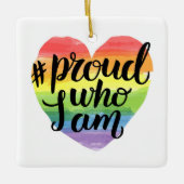 私誇りを持ったが誰か セラミックオーナメント (正面)