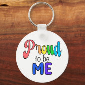 「私誇りを持ったになる」レインボー文字 キーホルダー (裏面)