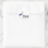 私誇りを持ったに全人類プライドの旗のすごい英雄 ラウンドシール (バッグ)