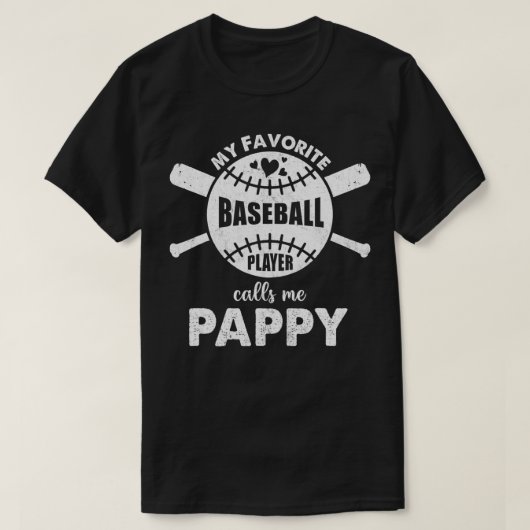 私誇りを持ったの野球をパピーと呼ばお気に入りのれ遊る Tシャツ (デザイン正面)