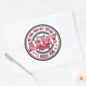 私誇りを持ったは私の軍隊を育てた ラウンドシール (封筒)