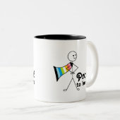 私誇りを持った同性愛者プライドすごい英雄 ツートーンマグカップ (正面右)