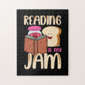 私読は本の贈り物をおもしろい愛し読ているジャム ジグソーパズル (縦)