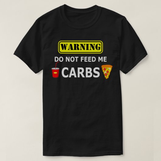 私警告に嫌な食べ物を与えこと Tシャツ (デザイン正面)