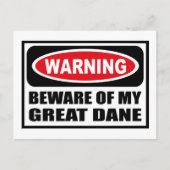 私警告の平凡な絵はがきに用心 ポストカード (正面)