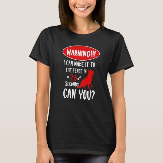 私警告はドイツのシェフで柵まで行ける Tシャツ (正面)