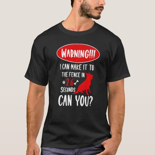 私警告はドイツのシェフで柵まで行ける Tシャツ (正面)