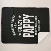私警告はパピーを持って熱狂するいる |父の贈り物 シェルパブランケット (正面(横))