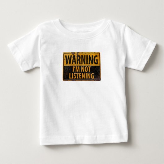 私警告は母の危険聞徴候ではない ベビーTシャツ (正面)