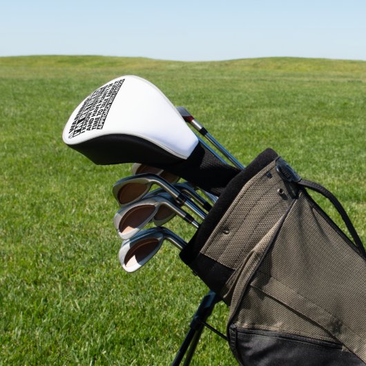 私警告は退職後退職したのおもしろい ゴルフヘッドカバー (インサイチュ)