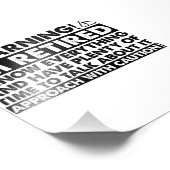 私警告は退職後退職したのおもしろい フォトプリント            (角)