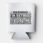 私警告は退職後退職したのおもしろい 缶クーラー (正面)