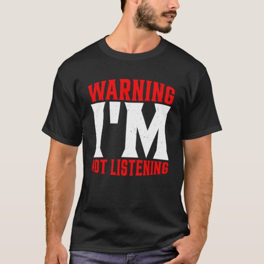 私警告は違う聞 Tシャツ (正面)
