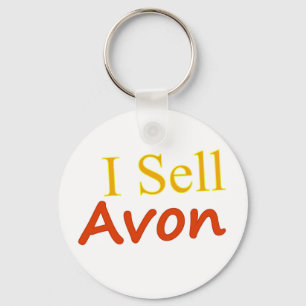 私販売法Avon白の背景 キーホルダー