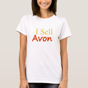 私販売法Avon白の背景 Tシャツ