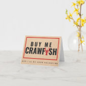 私買はCrawfishと私はあなたのバレンタイン カード (黄色い花)
