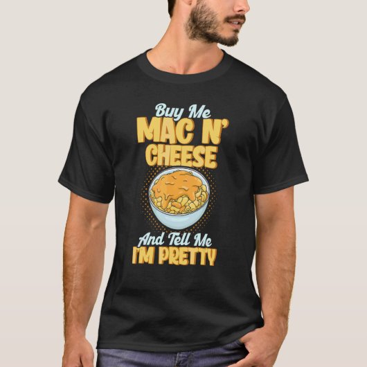 私買はMacNチーズで私はMacでかわいらし Tシャツ (正面)