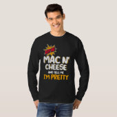 私買はMacNチーズで私はMacでかわいらし Tシャツ (正面フル)