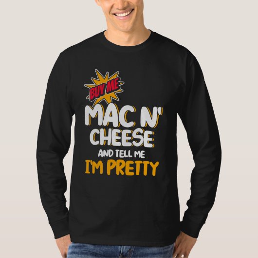私買はMacNチーズで私はMacでかわいらし Tシャツ (正面)
