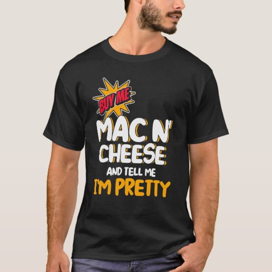 私買はMacNチーズで私はMacでかわいらし Tシャツ (正面)