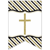 私賛美たちの息子のバナー、黒、金ゴールド バンティングフラッグ (第1の旗)