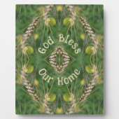 私賛美の家の乾燥した草の抽象芸術 フォトプラーク (正面)