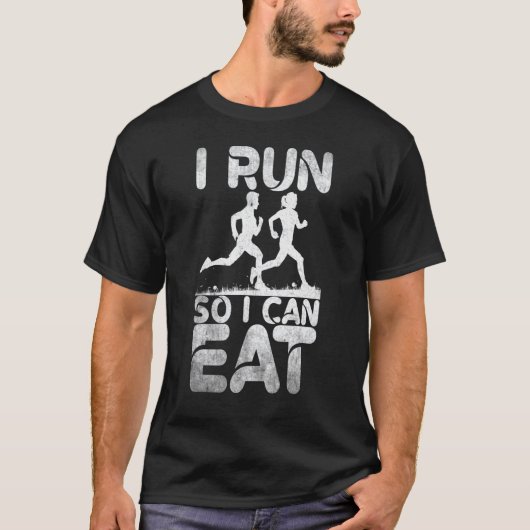 私走が出来る走ためにの走者食べI Tシャツ (正面)