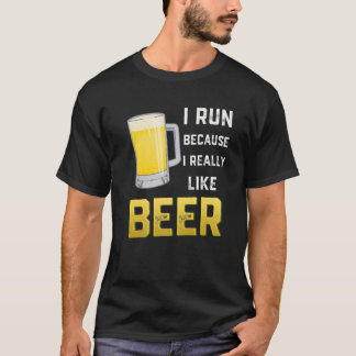 私走はビールが大好きだから Tシャツ