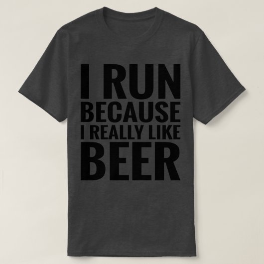 私走はビールが好きだから Tシャツ (デザイン正面)
