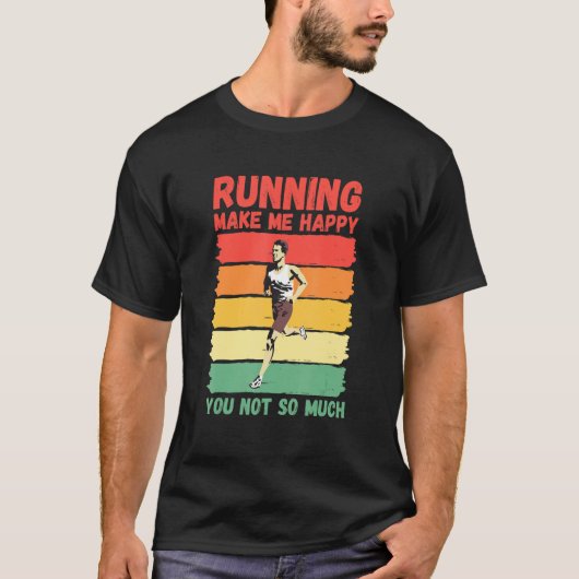 私走は幸せにしてあまり嬉しくない Tシャツ (正面)