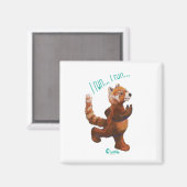 私走は走赤パンダ磁石 マグネット (正面/裏面)