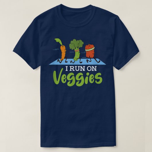 私走は野菜だ Tシャツ (デザイン正面)