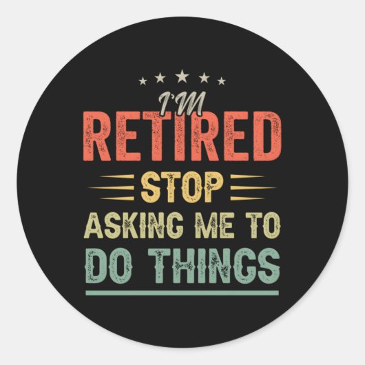 私退職したは頼ストップ引退を果たす ラウンドシール (正面)