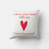 私運のハート E.E.カミングスの詩 クッション (裏面)