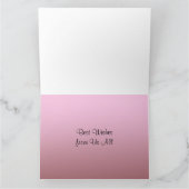 私達からの幸運すべての挨拶状 カード (内部)