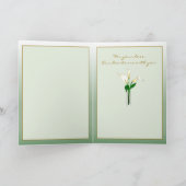 私達からの悔やみや弔慰を使って: オランダカイウユリ カード (内部)