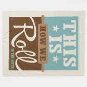 私達がいかに転がるか フリースブランケット (正面(横))